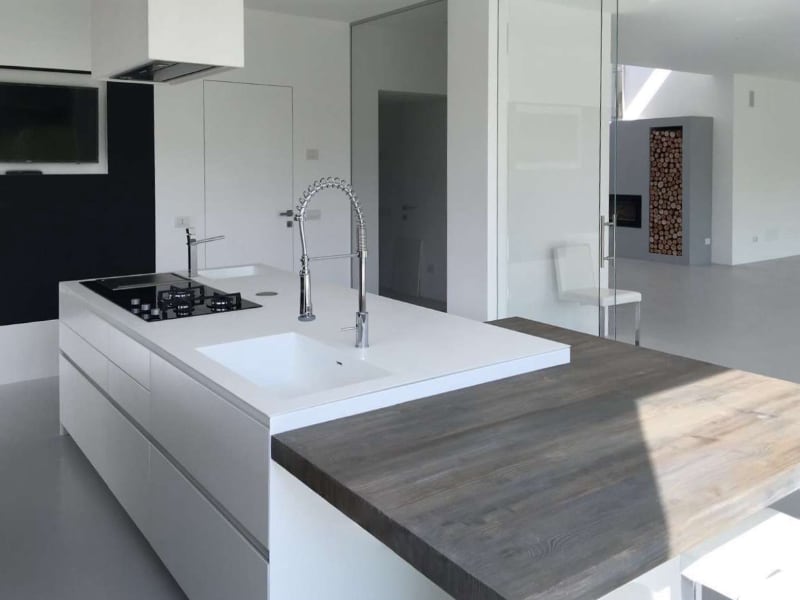 Cucina in rovere massello